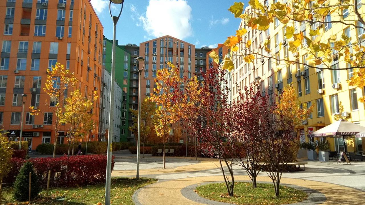 Positive Smile Studio Apartment In The Colorful Comfort Town Residental Complex. Kt-06. Kiev Exterior foto